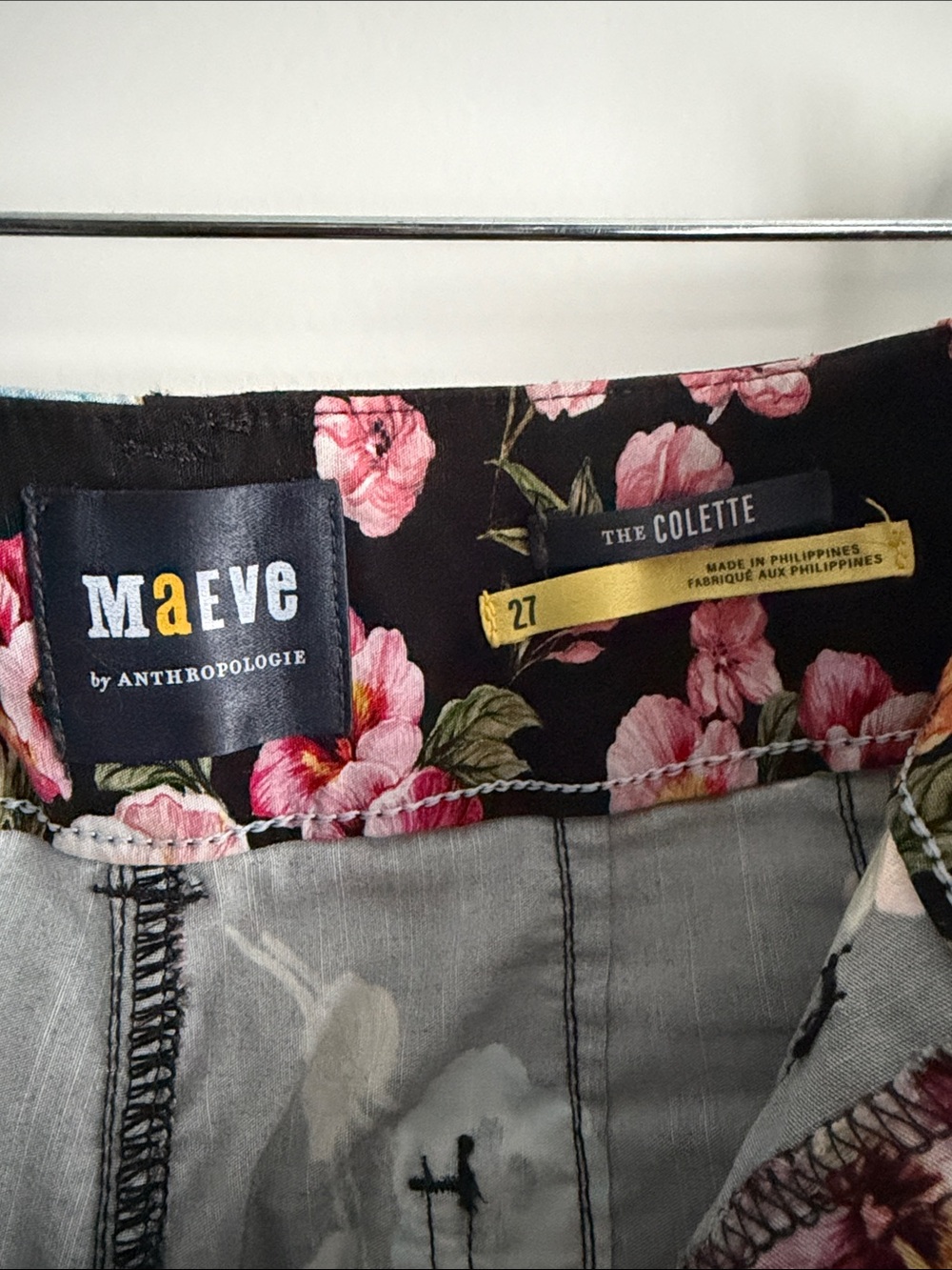 Maeve The Colette pant in dark floral - Picture 6 of 6